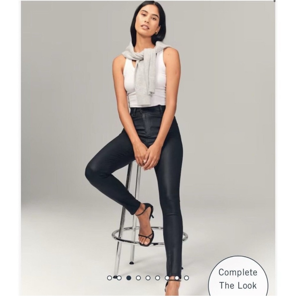 Abercrombie & Fitch black pleather